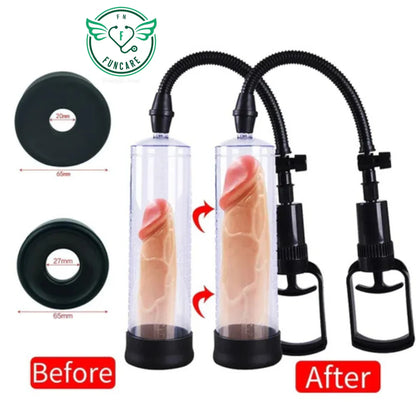 🔥 FOR BIGGER SIZE 🖤 High-Quality Manual Vacuum Pump – Strong Build, Discreet Design 🔒✨