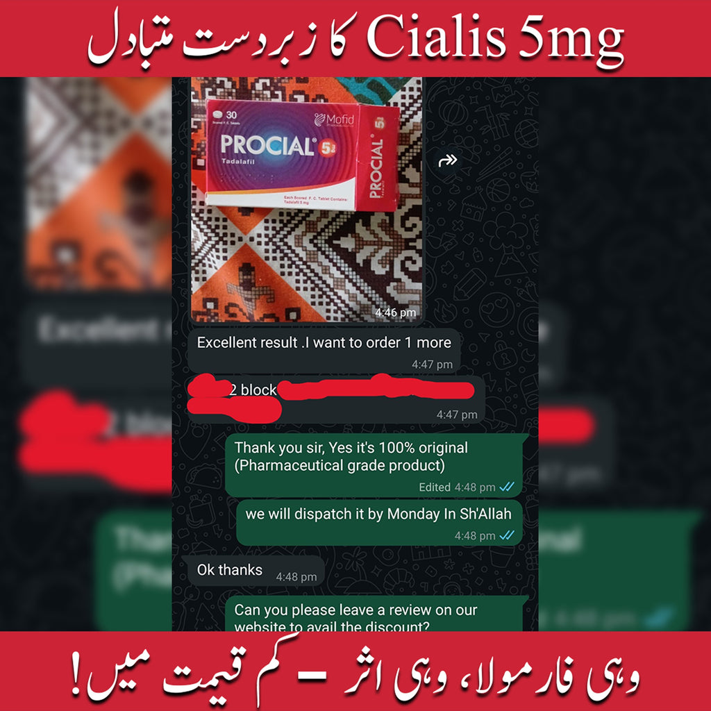 Irani Procial 5mg - 30 Tablets Packing (C-5 Alternative).