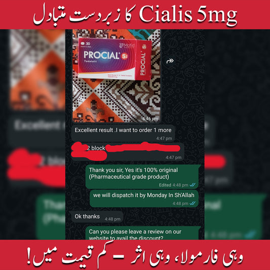 Irani Procial 5mg - 30 Tablets Packing (C-5 Alternative).