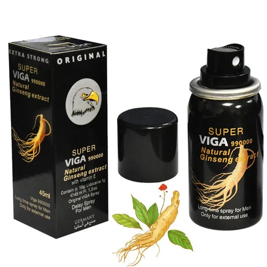 Super Viga 990000 De lay Spray  Made in Germany, infused with Natural Ginseng Extract 🌿