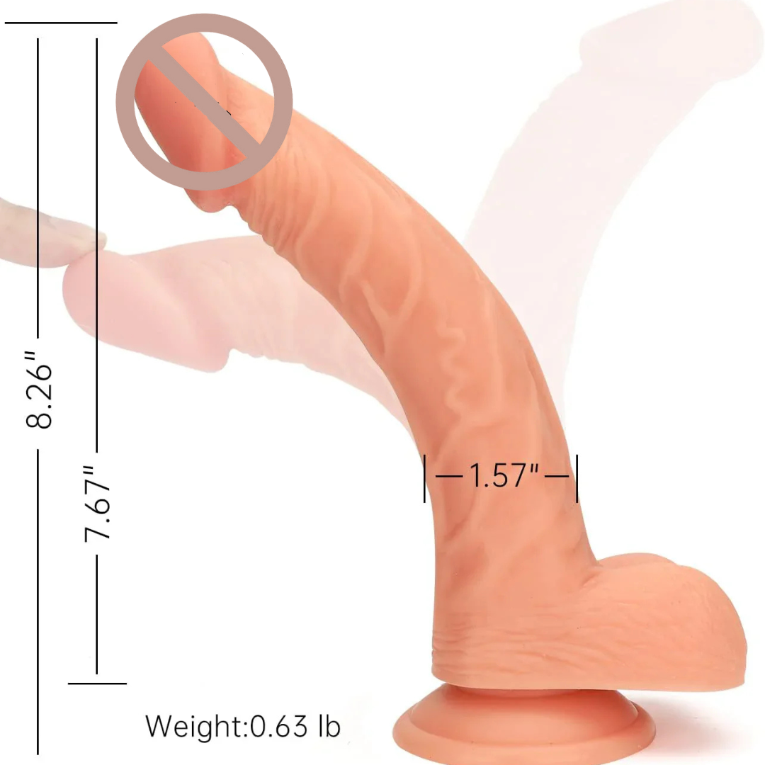 ✨ 9 Inch Strap-On Dildo with Harness ✨ 🍆 Wearable Realistic Silicone Dildo – Natural Look & Feel 🔥 Designed for Pleasure & Intimate Play 💖 Perfect for Women, Couples & Gay Use